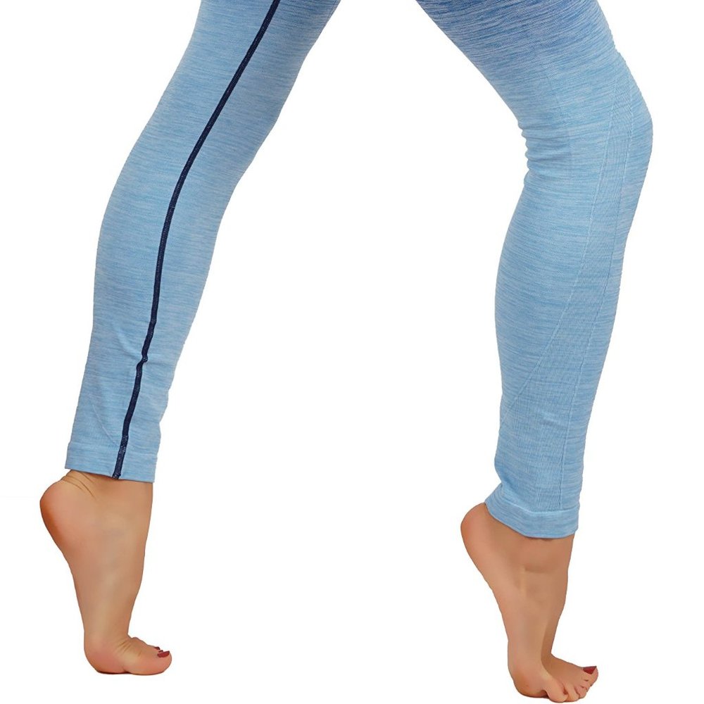 NWT Seamless High Waist Yoga Dry-Fit Ombre compression Leggings Tummy support - Picture 3 of 5
